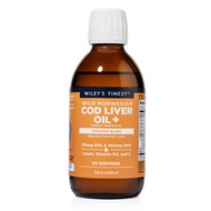 Wild Alaskan Fish Oil Cod Liver Oil - Orange Flavored Omega-3 Fish Oil Supplement - 755mg Omega-3s -