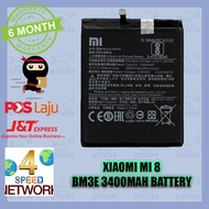 Xmi Mi 8 Battery BM3E ( 3400mAh ) Bateri Batery BM 3E 3400 mah
