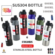 NEW Fashion Sport Tumbler SUS 304 Stainless Steel 600/800/1000ml Thermos Bottle Vacuum Flask for Val