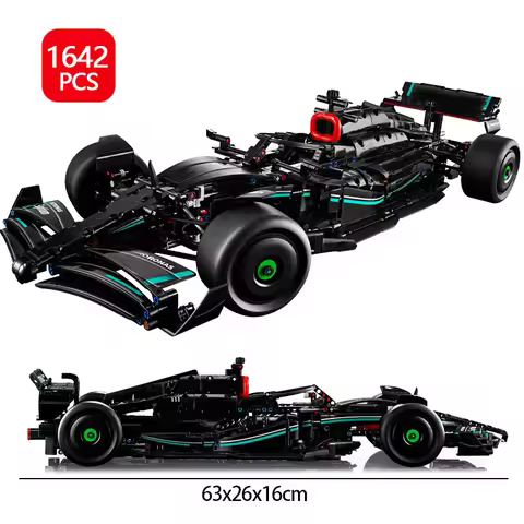 1642Pcs Technical F1 W14 E Performance 1:8 Racing Car Building Blocks MOC Vehicle Model Bricks Set K