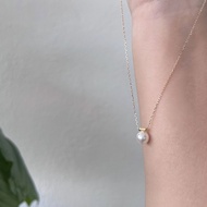 JYNJU [AVA] Saltwater Akoya Pearl Pendant Necklace (Round 7.6mm)