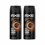 2 X AXE TEMPTATION Dark Chocolate SCENT Deodorant Body Spray 135 ML