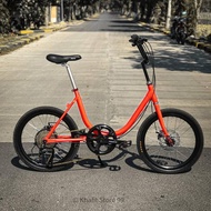 Sepeda Minion Bike Minitrek Frame Japan Asli 20 inch Warna Orange