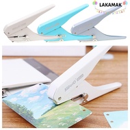 LAKAMAK Single Hole Puncher, Labor-saving 4mm Hole Punch|Minimalist Loose-leaf Binding Tools Single 