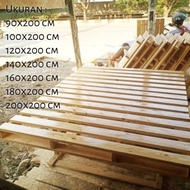 Dipan Kayu Jati Belanda Lesehan Minimalis 140x200