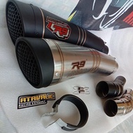 Exhaust Racing R9 H2+slipon for ninja 250new ninja 250 fi old ninja 250 karbu ninja 250 mono z250 CB