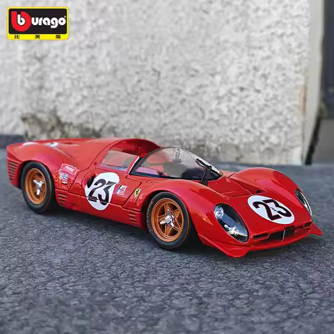 1:24 Ferrari 330 P4 Daytona 1967 Alloy Track Racing Car Model Diecasts Metal Sports Car Vehicles Mod