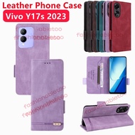 Flip Leather Phone Case For Vivo Y200 Y19s Y 200 Y 19s Y17s Y 17s Y17 s VivoY17s Y100 Y 100 Y03 Y 03