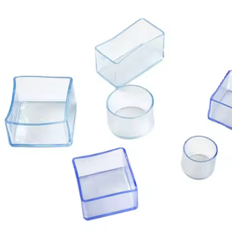 5Pcs Furniture Leg Foot Protector Transparent Table And Chair Foot Cover Protector Pads Home Decor