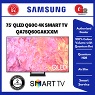 SAMSUNG [AUTHORISED DEALER] 75" QLED Q60C 4K SMART TV QA75Q60CAKXXM - SAMSUNG 2 YEARS WARRANTY MALAY