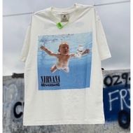【READY STOCK】High Street Nirvana 5 Star Copen Pool Dollar Baby Print Vintage Casual 100% Cotton Shor