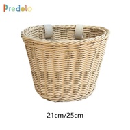 [Predolo] Children's Bicycle Basket, Bicycle Basket, Waterproof Hand-woven Basket, Bicycle Storage B