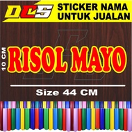 RISOL MAYO WRITING STICKER, STICK STICKER FOR SALES NAME ON WHEEL CART