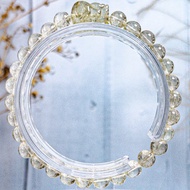 【無盡迴圈】高品利比亞黃金隕石貔貅 設計款水晶手串手鍊