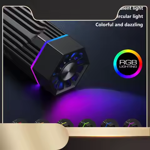 INEO RGB SSD Enclosure M.2 NVME PCI-E To USB3.1 Gen2 Type-C JMS583 10Gbps SSD Case Radiator For 2280
