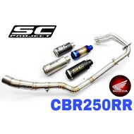 SC Project Exhaust HONDA CBR250RR Full System Piping Manifold Stainless Steel Motor Accessories Ekzo