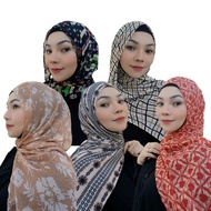 Shawl Hoodie Printed Tudung Hoodie Bercorak 2m
