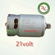 MESIN Dc rs550 rs 550 21 volt motor dynamo 9T gear for cordless drilling machine