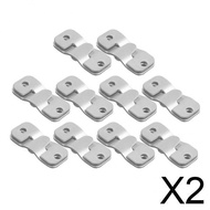[szxmkj2] 2x 10x Furniture Flush Mount Bracket Picture Hanger Hook Wall Hanger Z Clip Photo