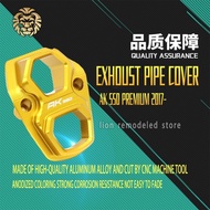 AK550 CNC Aluminum Motorcycle Accessories Exhaust pipe cover For KYMCO AK550 APREMIUM K 550 2017 201