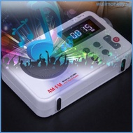 WU LCD Display Radio Receiver Speaker FM AM Digital Stereo Mini MP3 Music Player