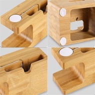 PREMIUM Stand Holder HP Smartphone Kayu Jam Tangan Smartwatch Apple