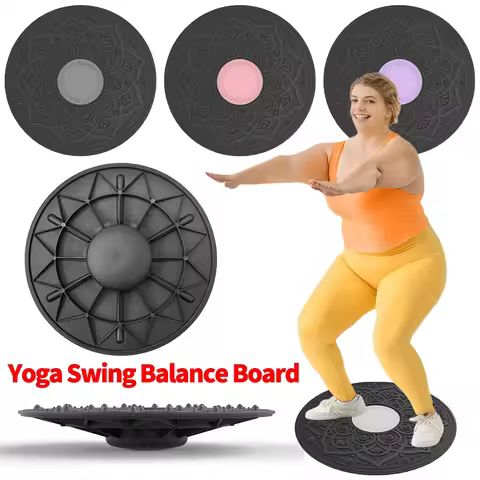 Wobble Balance Board Yoga Swing Balance Exerciser Board Non-slip Balance Trainer Portable Stability 