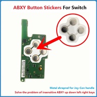 2Pcs For NS Switch Cross Keys ABXY Button Stickers Joy Con Handle Key Film For Nintendo Switch Metal Sheet Conductive Sticker