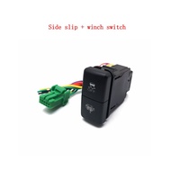 1PC 12V Car Dual LED Light Bar Fog Light On-Off Push Switch Button For Toyota Prado LC100 Reiz Hilux