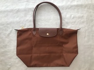 ของแท้100% Longchamp กระเป๋าสตรี Classic Le Pliage กระเป๋าขนาดใหญ่1899089504 Longhandle ไนลอนกระเป๋า