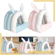 [Sunnimix2] Rabbit Bed House, Guinea Pig Cave Beds, Cage Accessories, Bunny Hideout Cave, Small Pet House for Ferret, Rabbit
