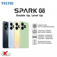 Tecno Spark Go 2024 (3/64GB ) (4/128GB) จอ6.6 กล้อง13MPแบตเตอร์รี่ 5000 mAh 10w รับประกัน 13 เดือน (No adapter)