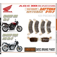 HONDA CB400 SUPER 4 ABS 09 - 17 , CB400SF ABS 09 - 17 , CB400SF REVO ABS 09 - 17 BRAKE PADS SINTERED