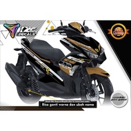Aerox Full Body Decal Sticker Firelli black Choco Motif Variation