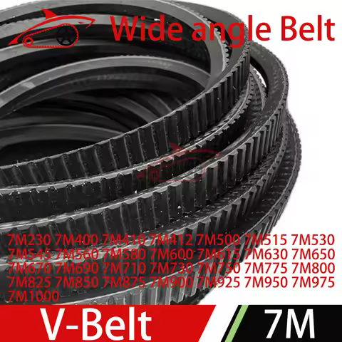7M V-Belt 7M Wide Angle Belt 230 400 412 500 515 530 560 580 600 615 630 650 670 690 710 730 775 825
