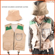 WIT 2Pcs Kids Explorer Kit Kids Adventure Kit Explorer Costume Vest and Hat Set