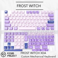 Frost Witch Keycaps XDA PBT Dye Sub Purple Mechanical Keyboard Keebs Project