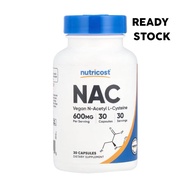 Nutricost, NAC, Vegan N-Acetyl L-Cysteine, 600 mg
