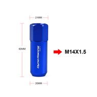 20ชิ้น60มม. M14 * 1.5 M12 * 1.5ใหม่แข่งลากน็อตเฟืองสกรูอลูมิเนียมจูนเนอร์น๊อตล้อแข่ง