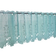 Self-Adhesive Half-Curtain Blackout Small E0PB Wholesale Bedroom Embroidered Curtain Bay Window Bloc