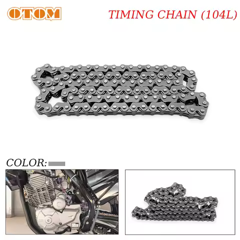 OTOM Motorcycle Cam Timing Chain 104 Links For ZONGSHEN ZS172FMM-5 PR250 ZS175FMN PR300 CB250-F CBS3