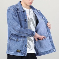 Denim Jackets Casual trendy jacket for 3 men's versatile loose fitting denim top jiahuiqi