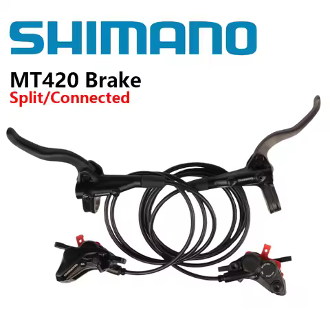 SHIMANO DEORE MT420 Hydraulic Disc Brake Set BL-MT401 Brake Lever And BR-MT420 Brake Caliper 4 Pisto