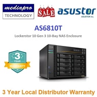 ASUSTOR AS6810T Lockerstor 10 Gen 3 10-Bay NAS Enclosure with Dual 10 Gigabit ports (Without HDD) - 
