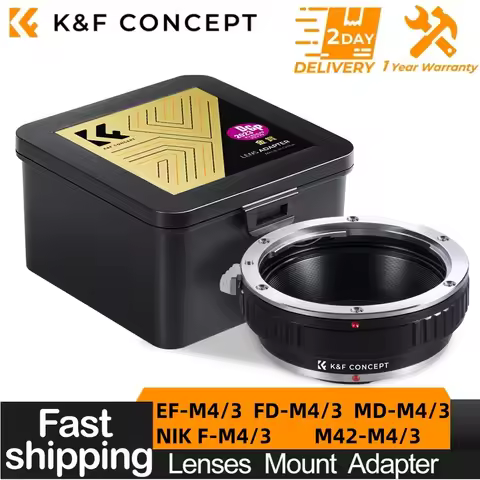 K&F Concept Lens Adapter for Canon EOS EF FD M42 Minolta Nikon F Mount Lens to Micro M4/3 MFT Olympu