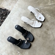 VALI JAIMA HEELS 5CM | WHITE & BLACK