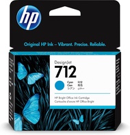 ตลับหมึก HP 712 Cyan 29-ml ของแท้ (3ed67a) สำหรับ T650 Designjet, T630, T230, & Studio plotter