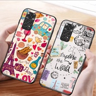 London Pizza 02 Tempered Glass Phone Case For Xiaomi Redmi Note 13 pro plus 12 4G 11 10 5G 9 Cover