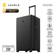 LEVEL8 Luminous Textured Trolley Luggage Case 28"