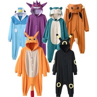 Children Charizard Onesie For Kids Gengar Kigurumi Umbreon One-Piece Pajama Eevee Full Body Suit Gir